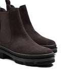 Minfot Chelsea boots Oslo Semsket skinn Mørkebrun