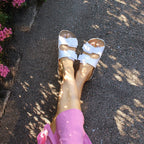 Minfot Softstep Sandaler Dame Biosandal 2-remmer Softstep Hvit