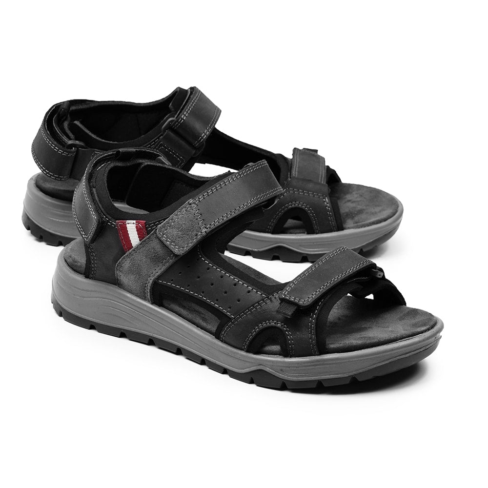 Minfot Burensvik Sandaler Herre Nubuck Svart