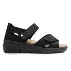 Minfot Sandal Komfort Mia med Hælkappe Nubuck Svart