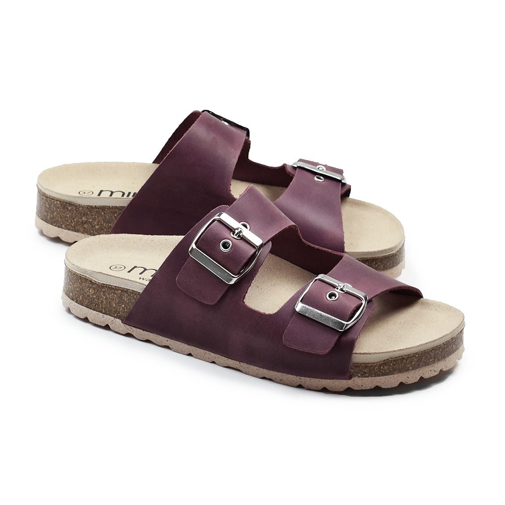 Minfot Sandaler Primo Soft Ayo Lær Bordeaux
