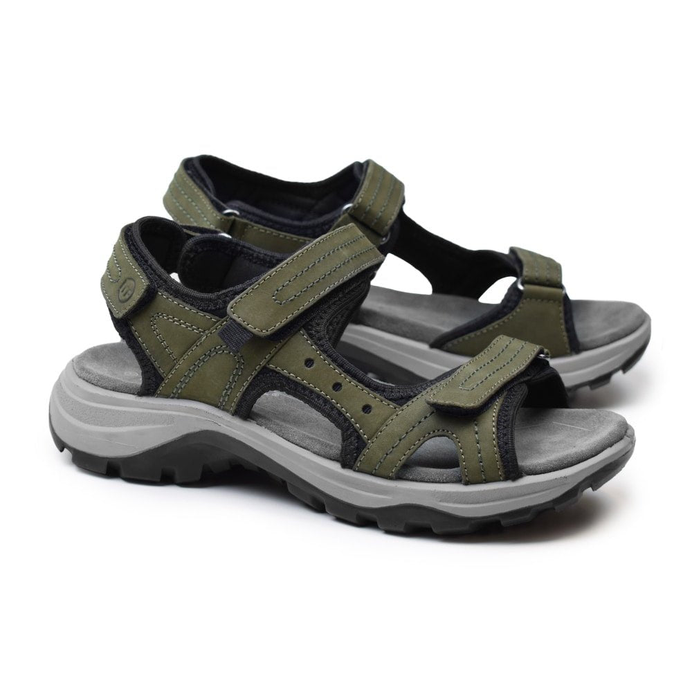 Minfot Sandaler Sandhamn Dame Nubuck OlivGrøn