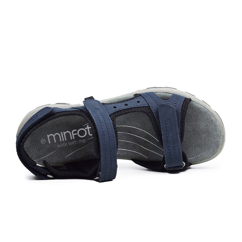 Minfot Sandaler Sandhamn Dame Nubuck Navy