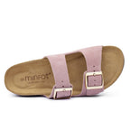 Minfot Sandaler Myk Bio Moa Semsket skinn Rosa