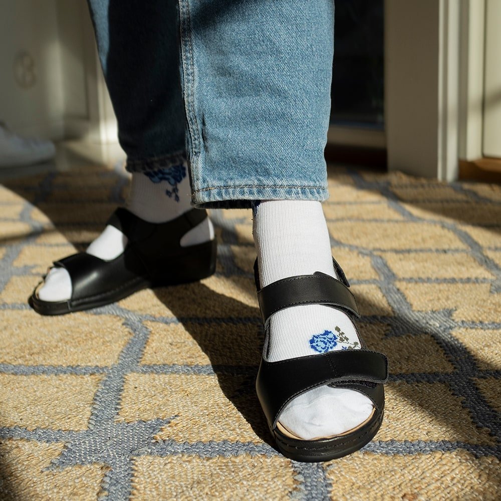 Produktbild 10 - Minfot Sandaler Stretch Iris Hälrem Svart