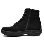 Minfot Boots Nora Semsket skinn Svart