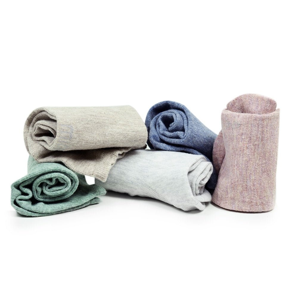 Produktbild 4 - Minfot Bomullssokker Sneaker Sensitive Pastell 5-pakning