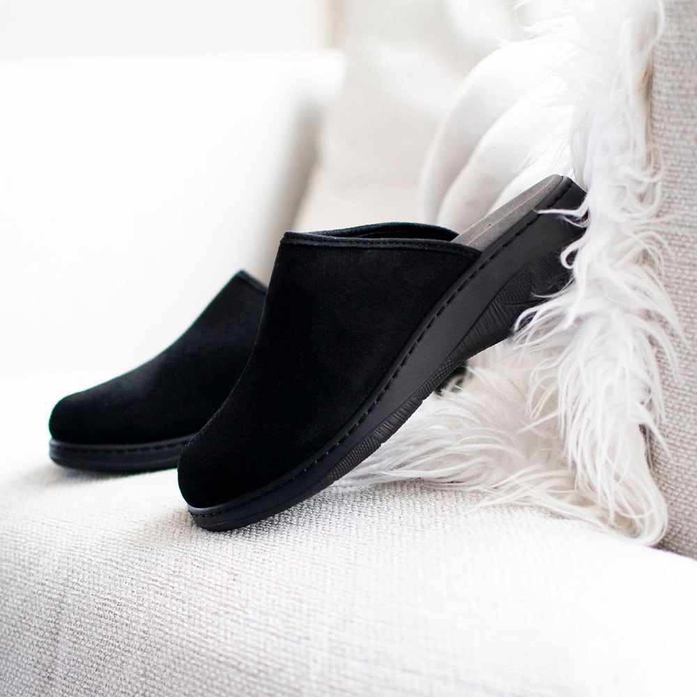 Produktbild 7 - Minfot Tøfler Stretch Panter Svart