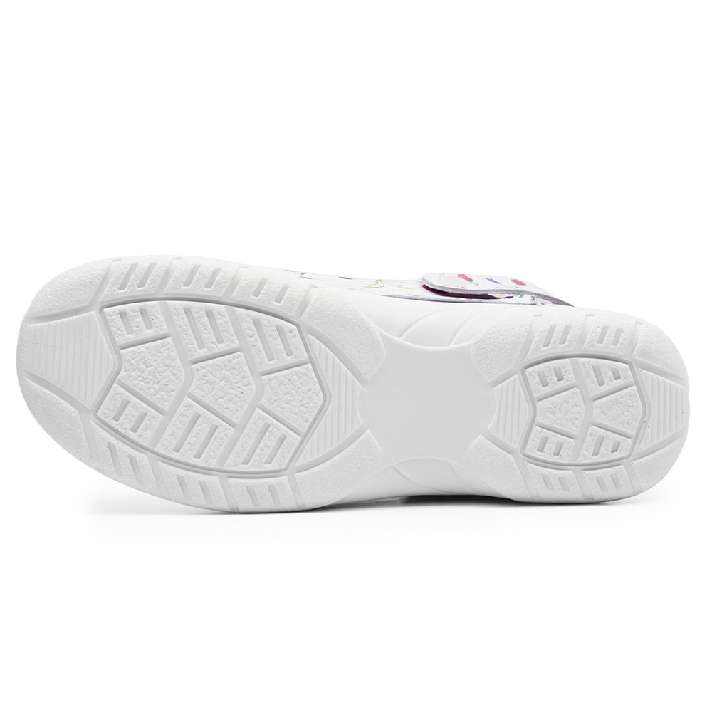 Minfot Arbeidssko Myk Tøffel Blomstret