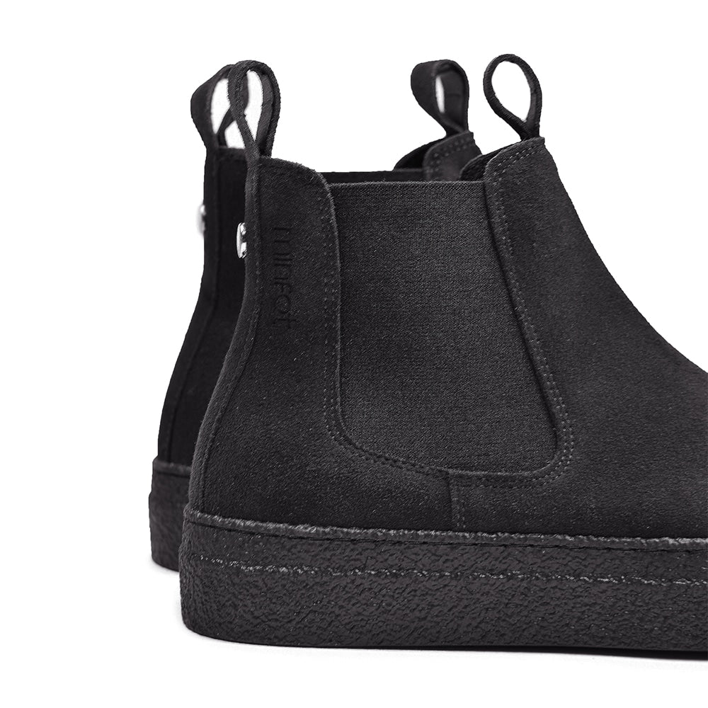 Minfot Chelsea boots Visby Dame Semsket skinn Svart