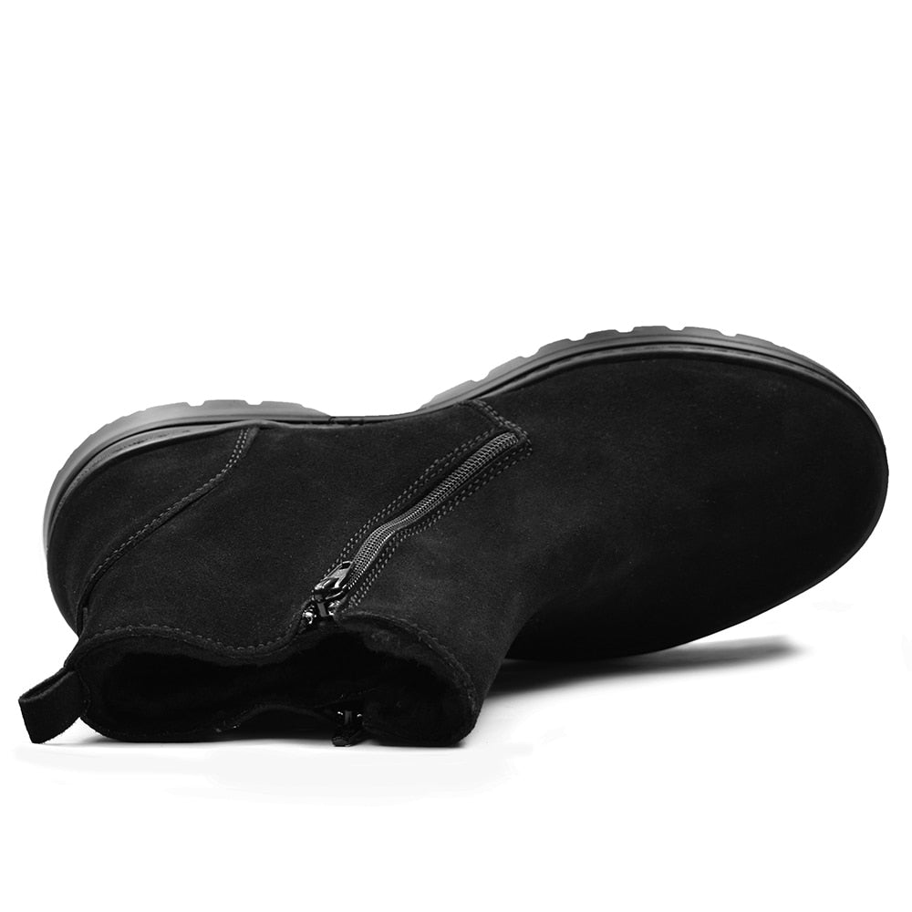 Produktbild 4 - Minfot Piggsko Kalix Semsket skinn Ull Svart