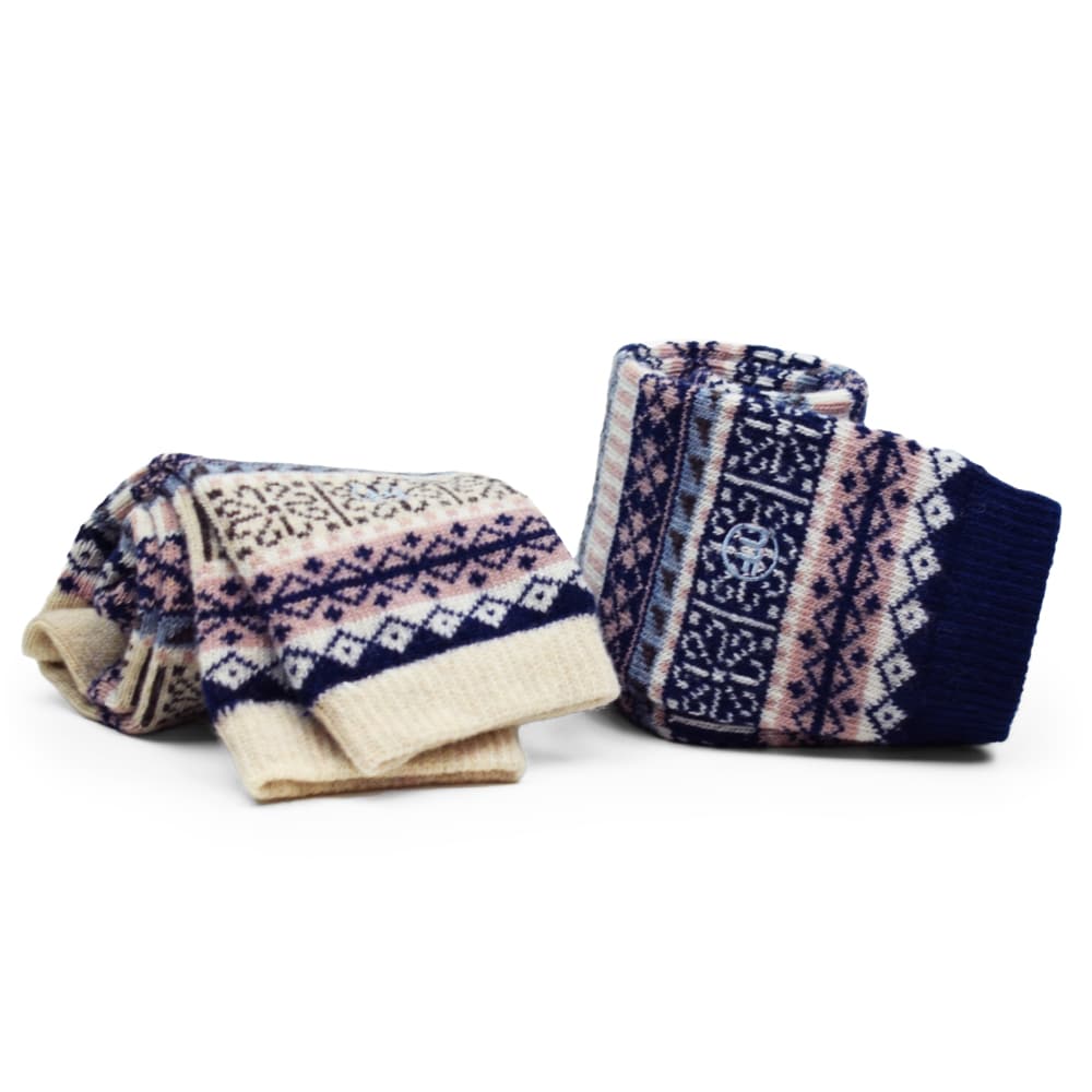 Minfot Geilo Ullstrømper Blå 2-pk