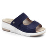 Minfot Sandal Komfort Bea Stretch Nubuck Navy