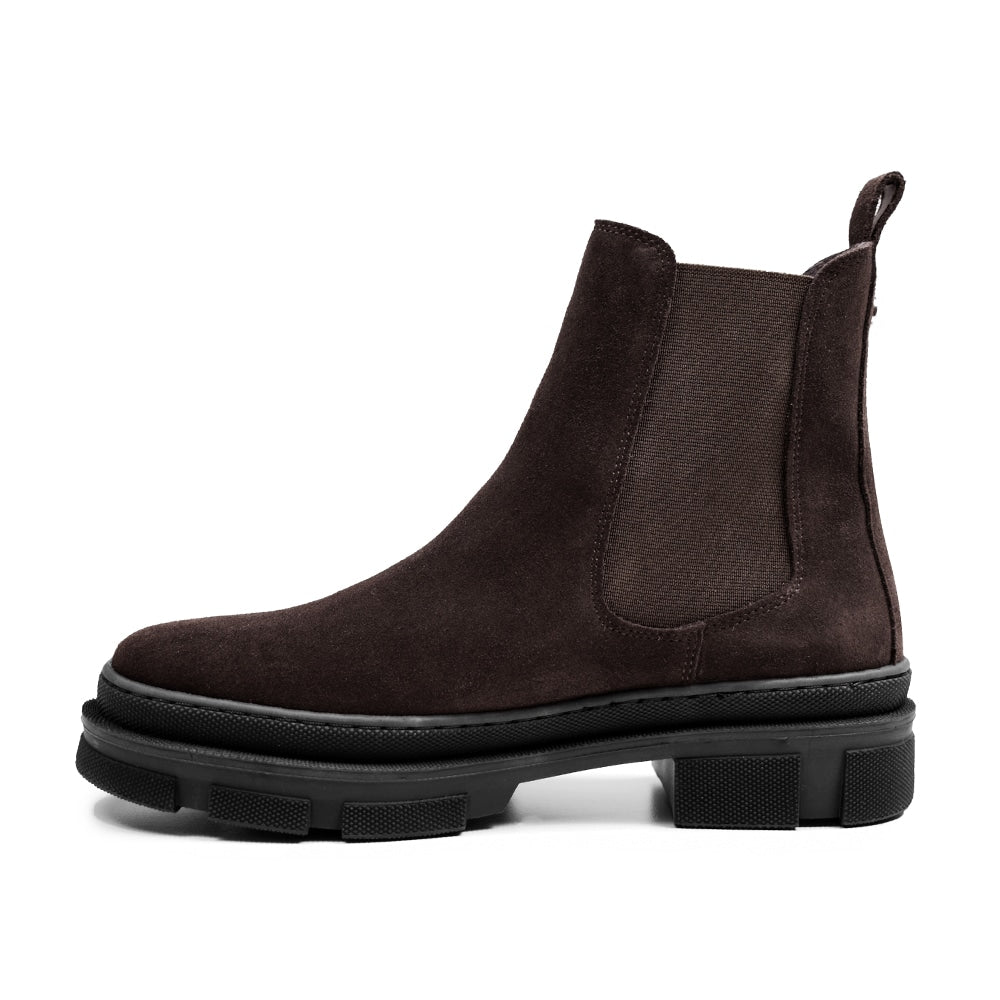 Minfot Chelsea boots Oslo Semsket skinn Mørkebrun
