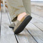 Minfot Moa Sandaler Dame Bio Semsket Skinn Olive