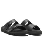 New Feet Connie Brede Sandaler Microfiber Unisex Svart