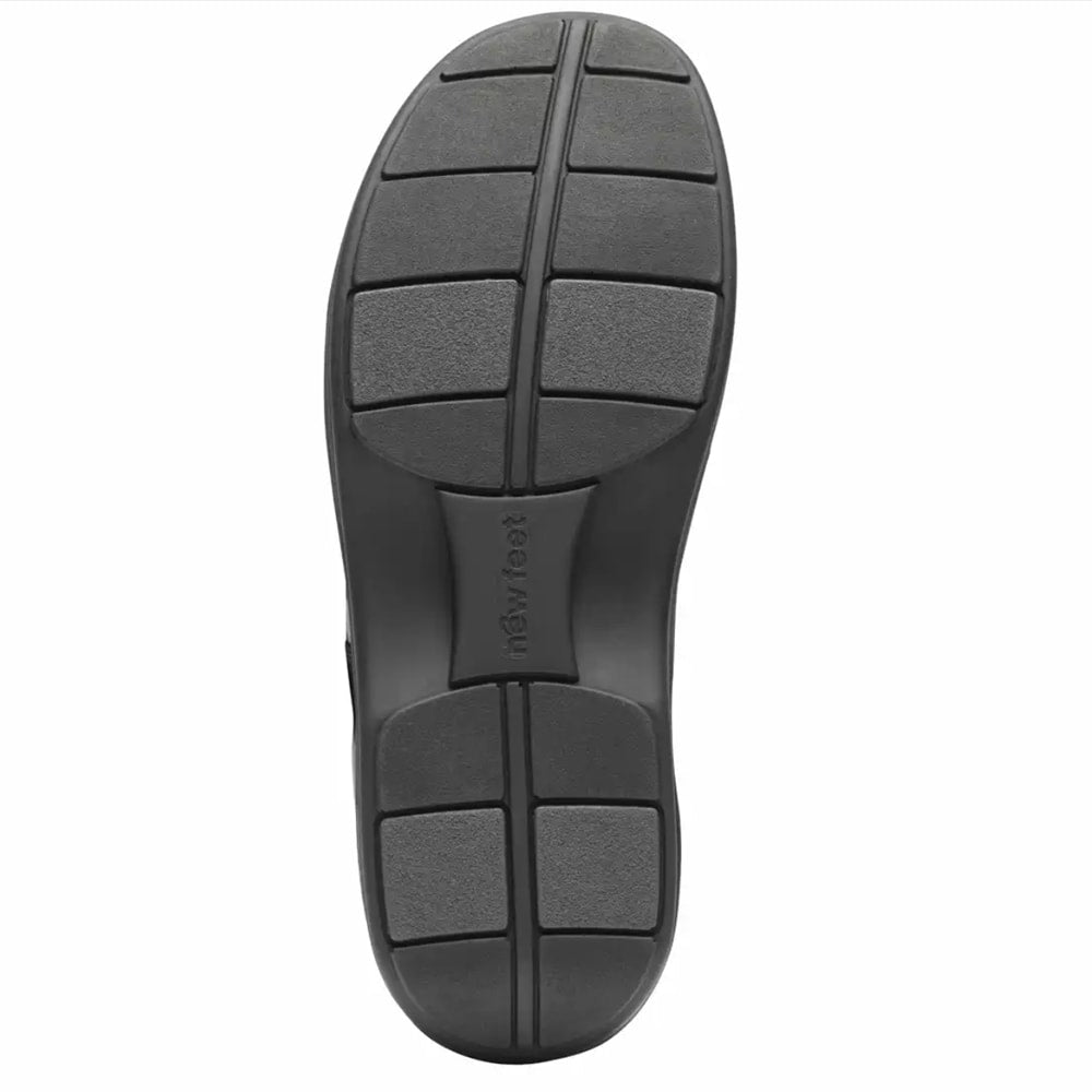 Produktbild 4 - New Feet Malte Extra Breda Skor Orthostretch Kardborre Brun