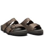 New Feet Connie Brede Sandaler Unisex Oljat Lær Brun