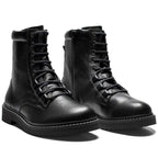 New Feet Mary Boots Snøring Glidelås Svart