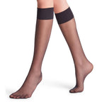 Falke Pure Matt Knestrømper Dame Nylon 20 den Svart 1-pk