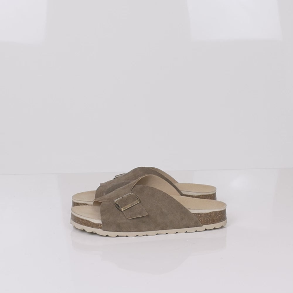 Minfot Li Sandaler Dame Semsket Hallux Valgus Primo Soft Stone