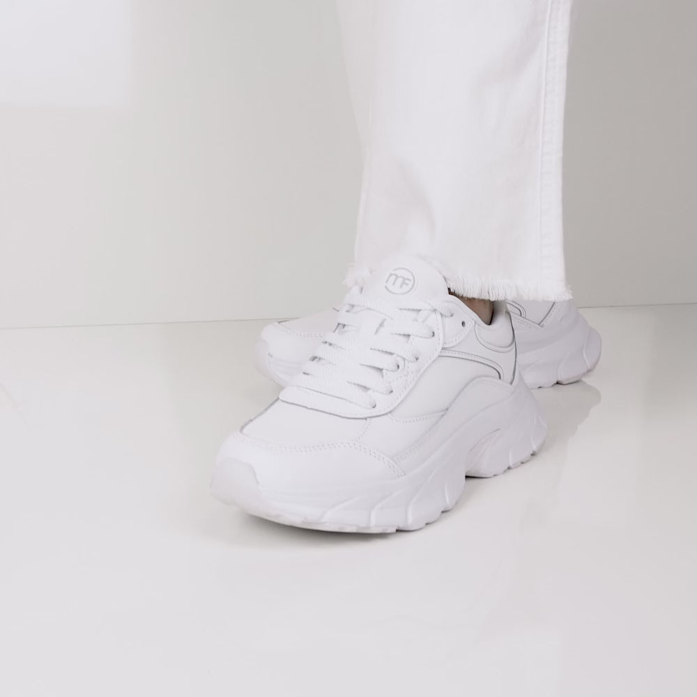Minfot Joy Sneaker Dame Skinn Hvit