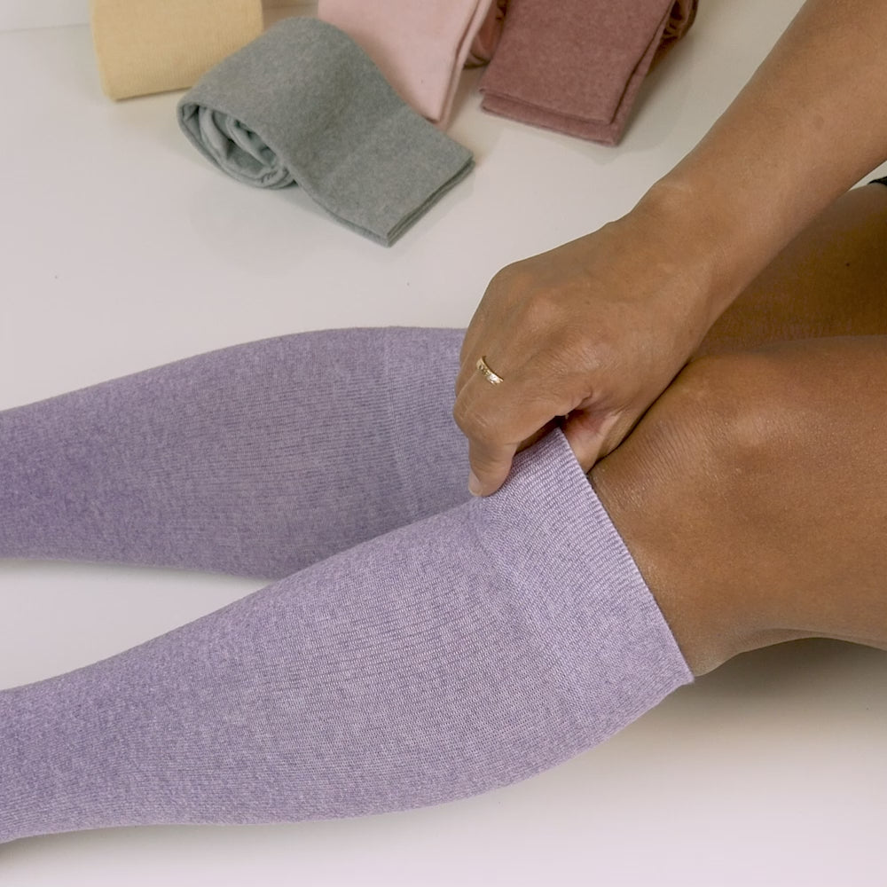 Minfot Støttestrømper Pastell Bomull Eco 5-pk