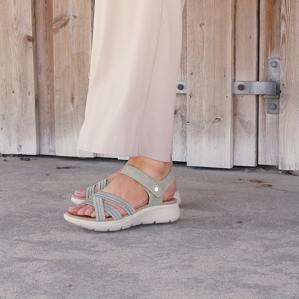 Minfot Cloudlite Nia Sandaler Dame Grønn