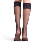 Falke Pure Matt Knestrømper Dame Nylon 20 den Svart 1-pk