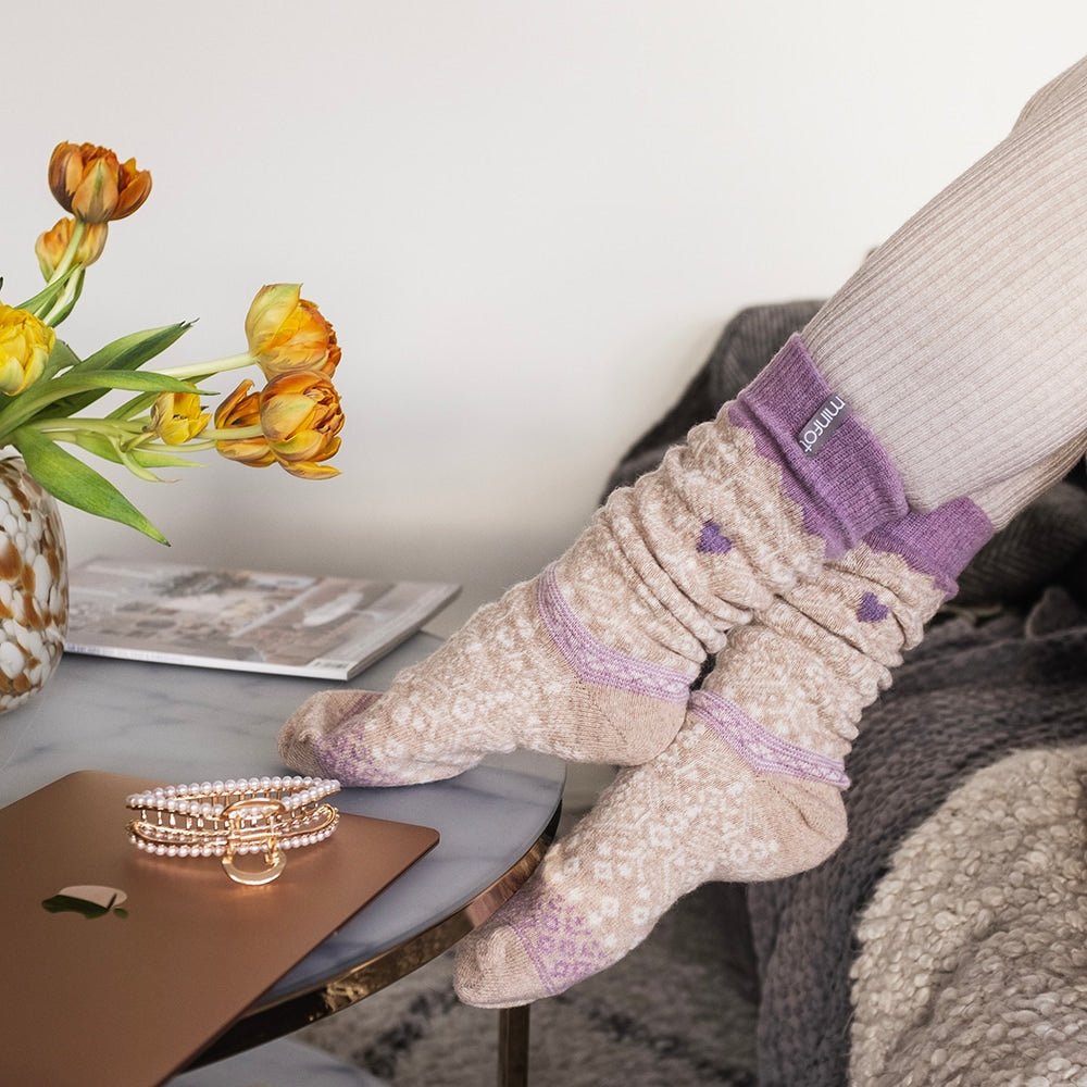 Minfot Ullstrømper Kärlek 2-pk