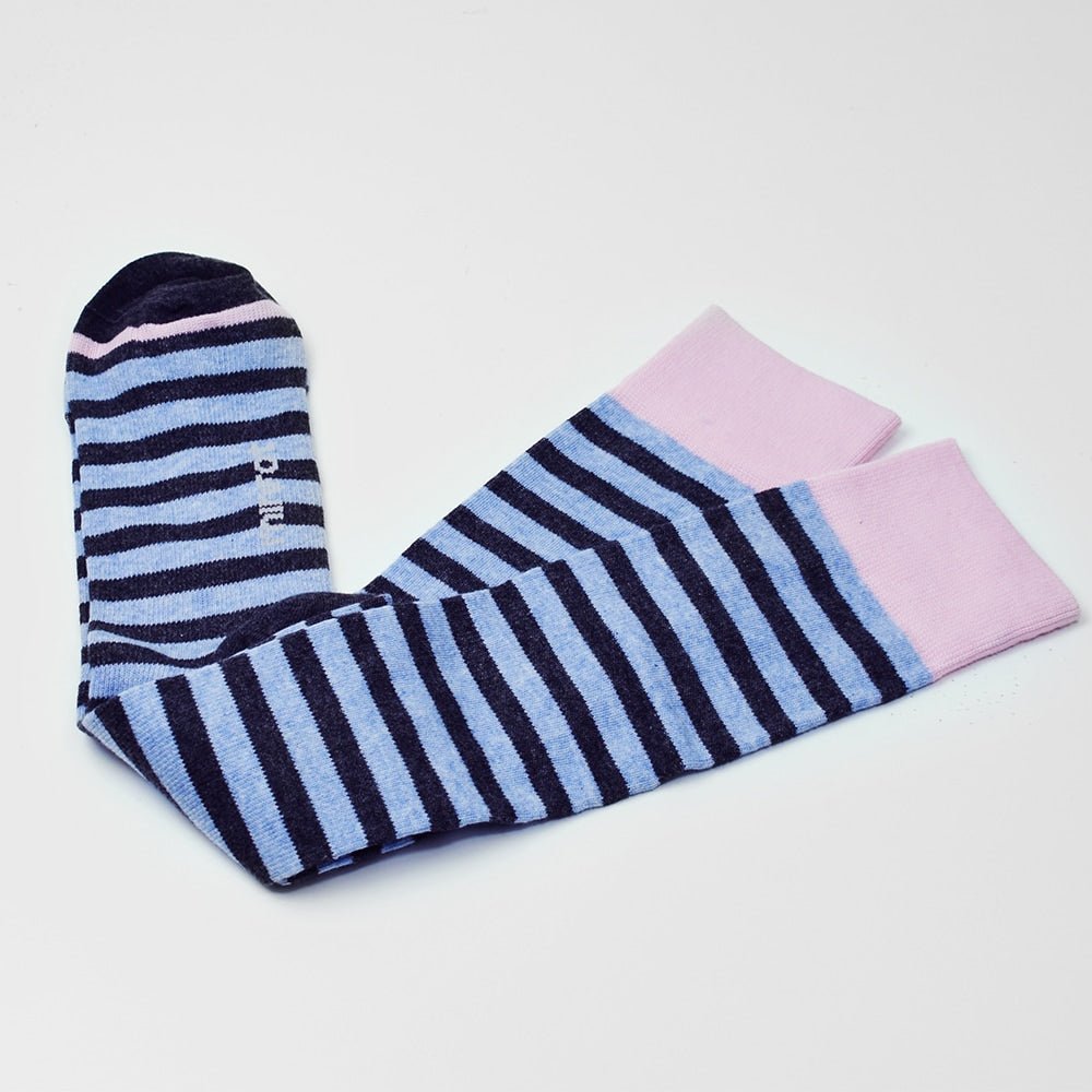 Minfot Støttestrømper Bomull Eco Line Blue 1-pk