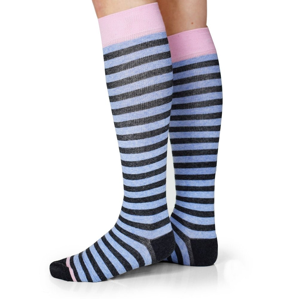 Minfot Støttestrømper Bomull Eco Line Blue 1-pk