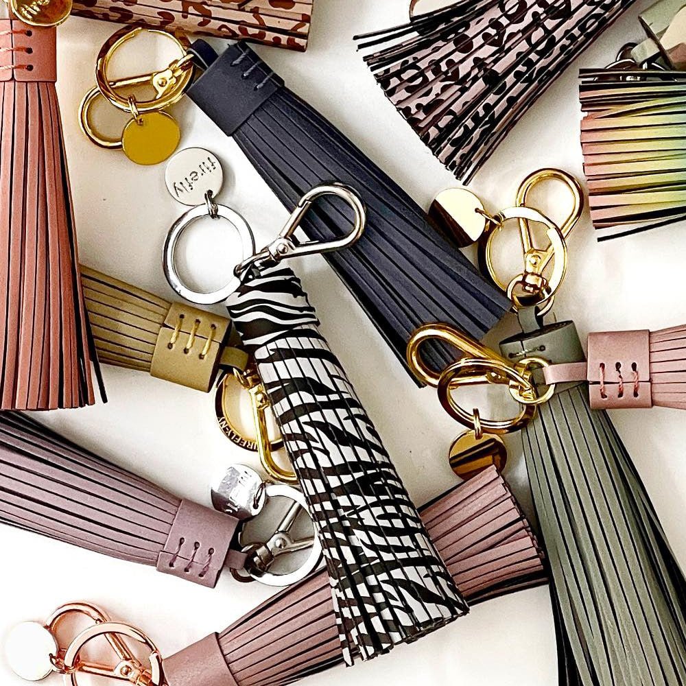 Firefly Refleks Soft Tassel Reflector Zebra Print