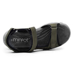 Minfot Sandhamn Sandaler Dame Nubuck Oliv Grønn