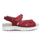 Minfot Sunny Sandaler Semsket Skinn Rød