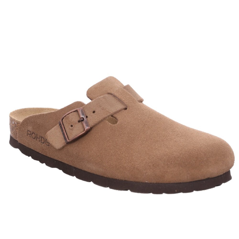 Rohde Tøfler Dame Alba Semsket skinn Camel