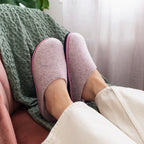 Minfot Tøfler Slip-on Viken Ull Rosa