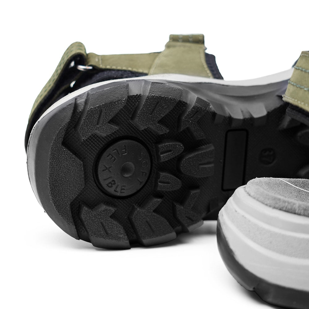 Minfot Sandaler Sandhamn Dame Nubuck OlivGrøn