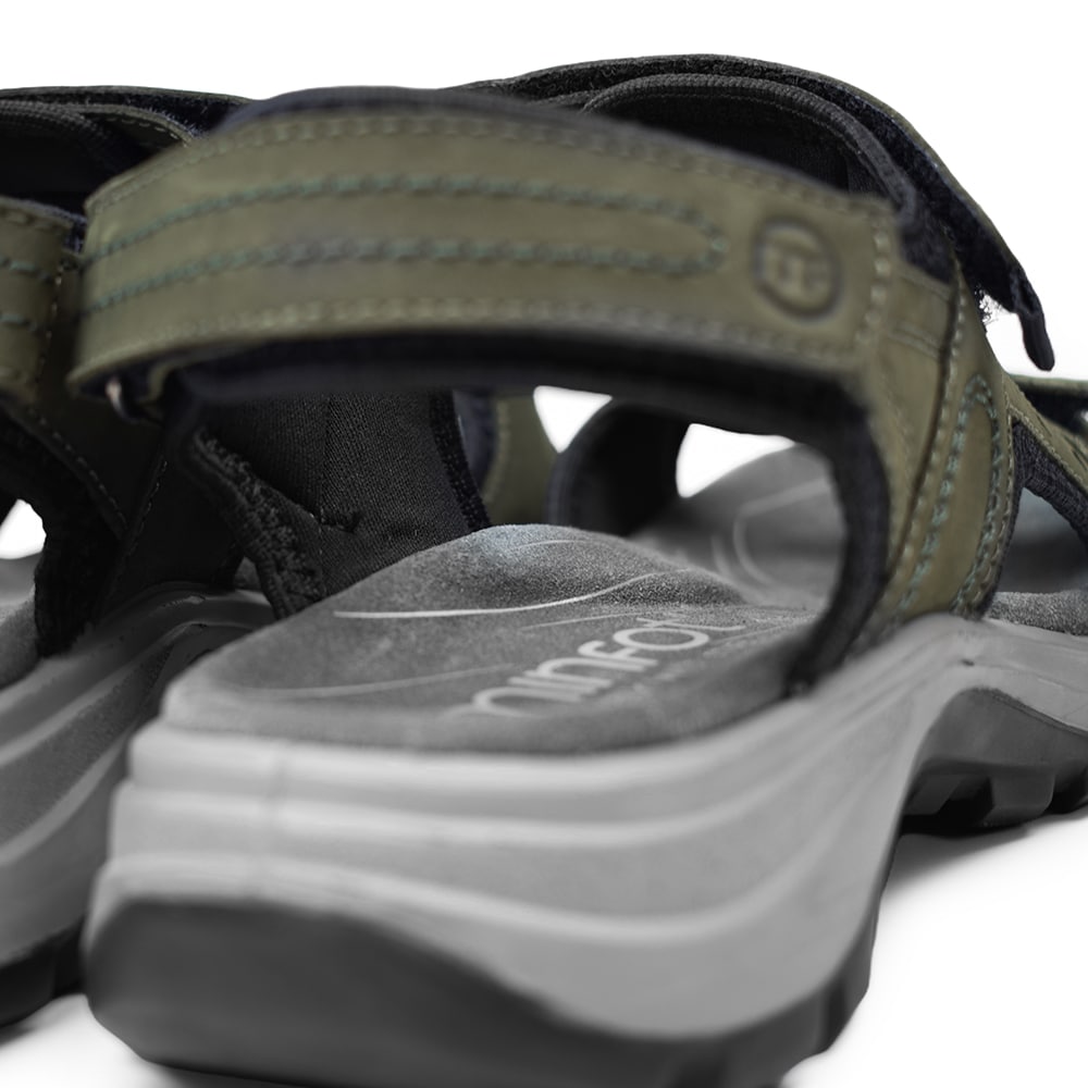 Minfot Sandaler Sandhamn Dame Nubuck OlivGrøn