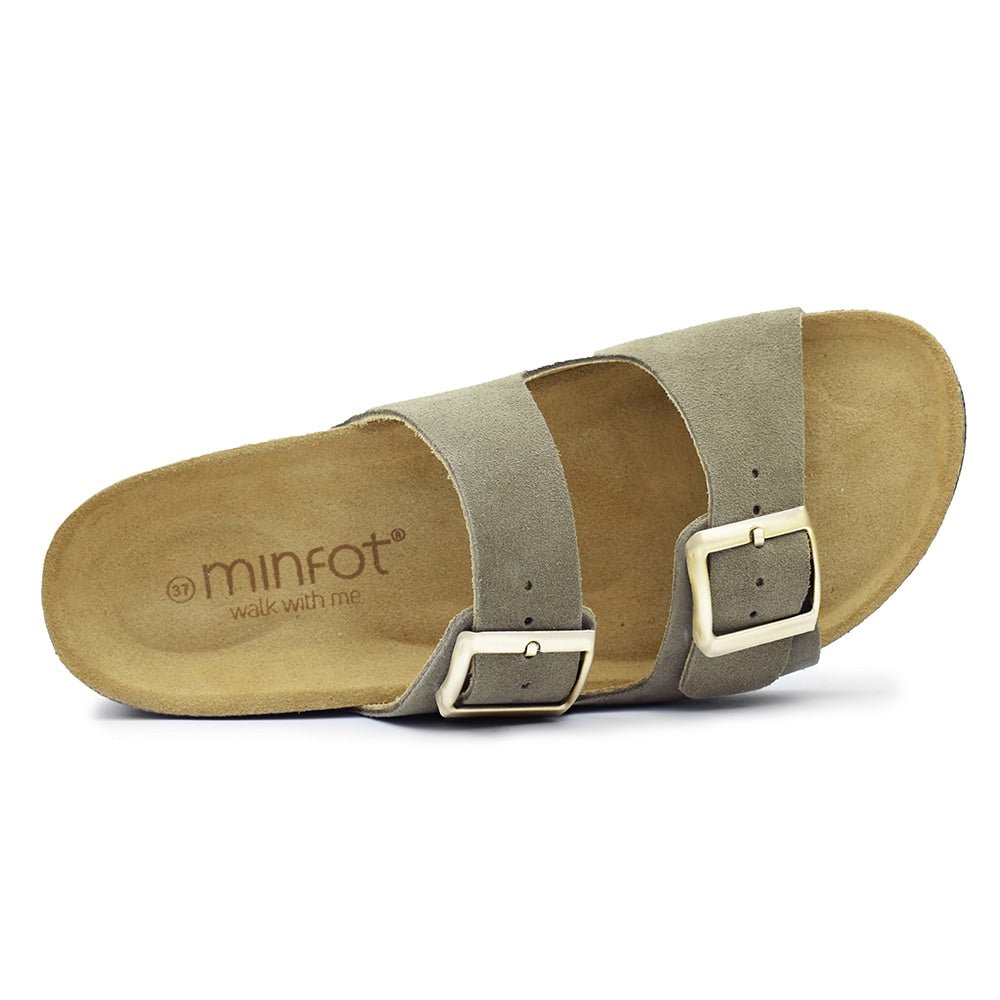 Produktbild 6 - Minfot Sandaler Mjuk Bio Moa Mocka Olivgrön