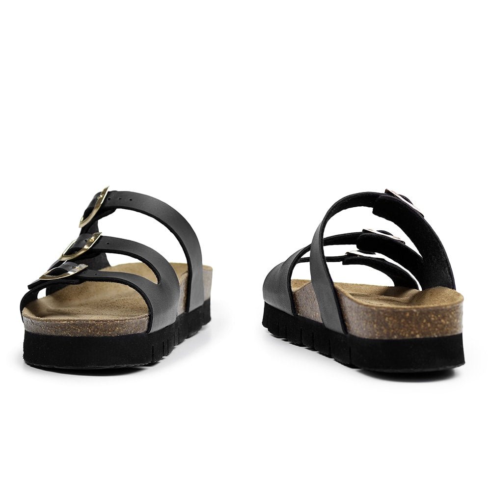 Minfot Upstep Lux Sandaler Dame Svart