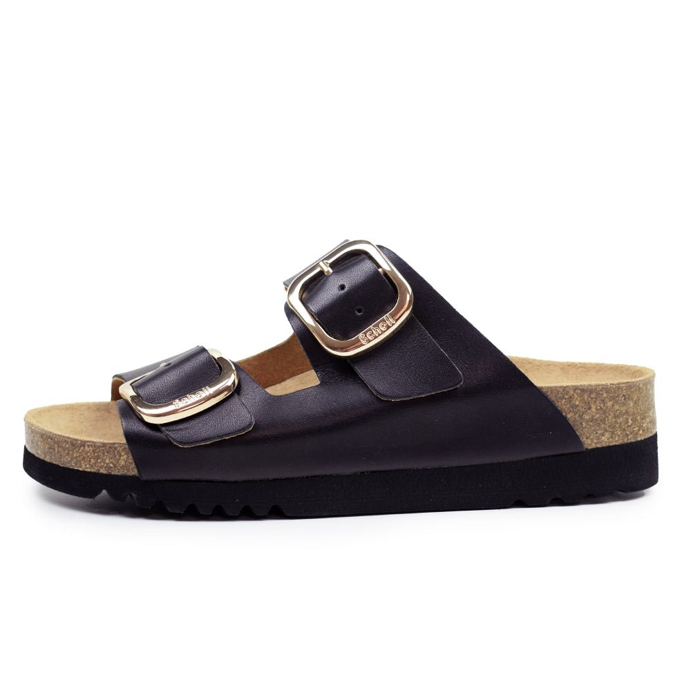 Scholl Sandaler Adapta Ilary Dame Leather Svart