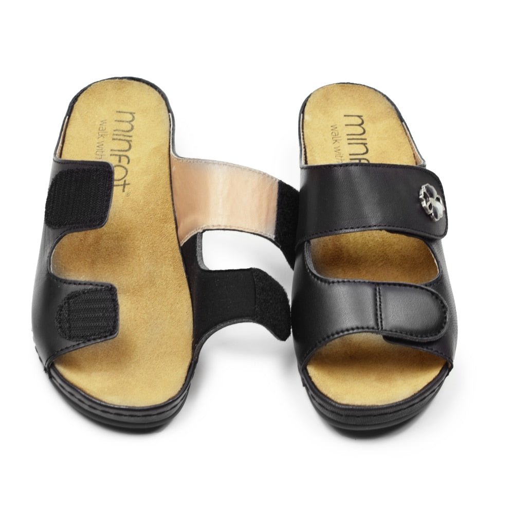 Minfot Sandaler Stretch Petunia Svart