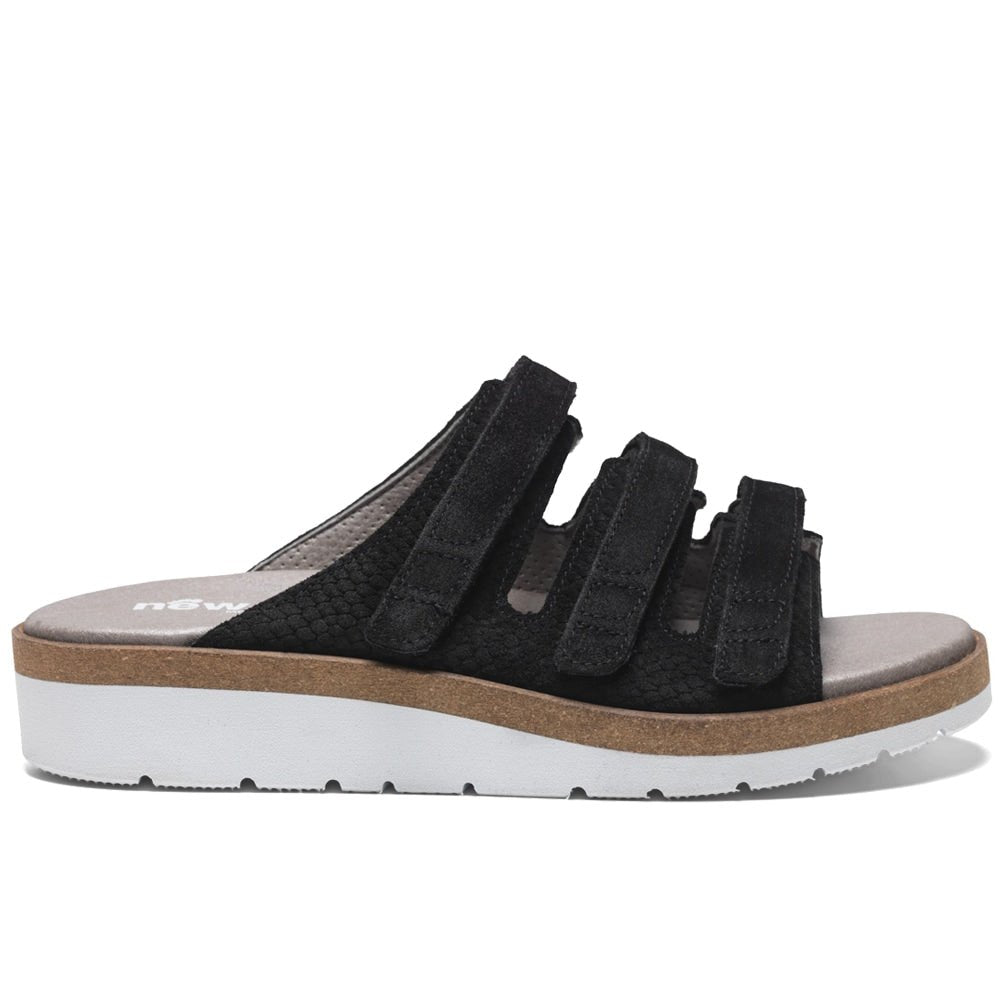 New Feet Kirsten Breda Sandaler Kardborre Dam Svart