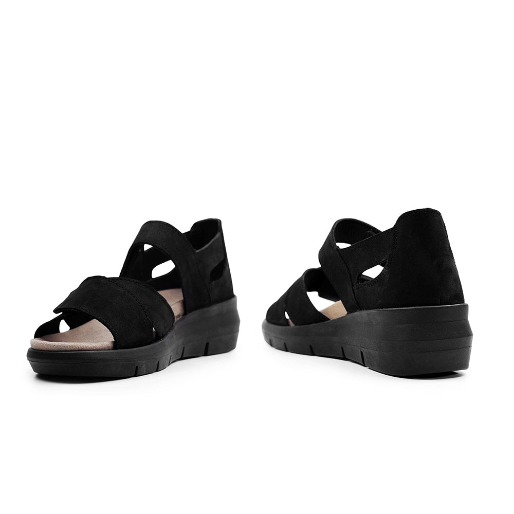 Produktbild 7 - Minfot Sandal Komfort Mia med Hälkappa Nubuck Svart