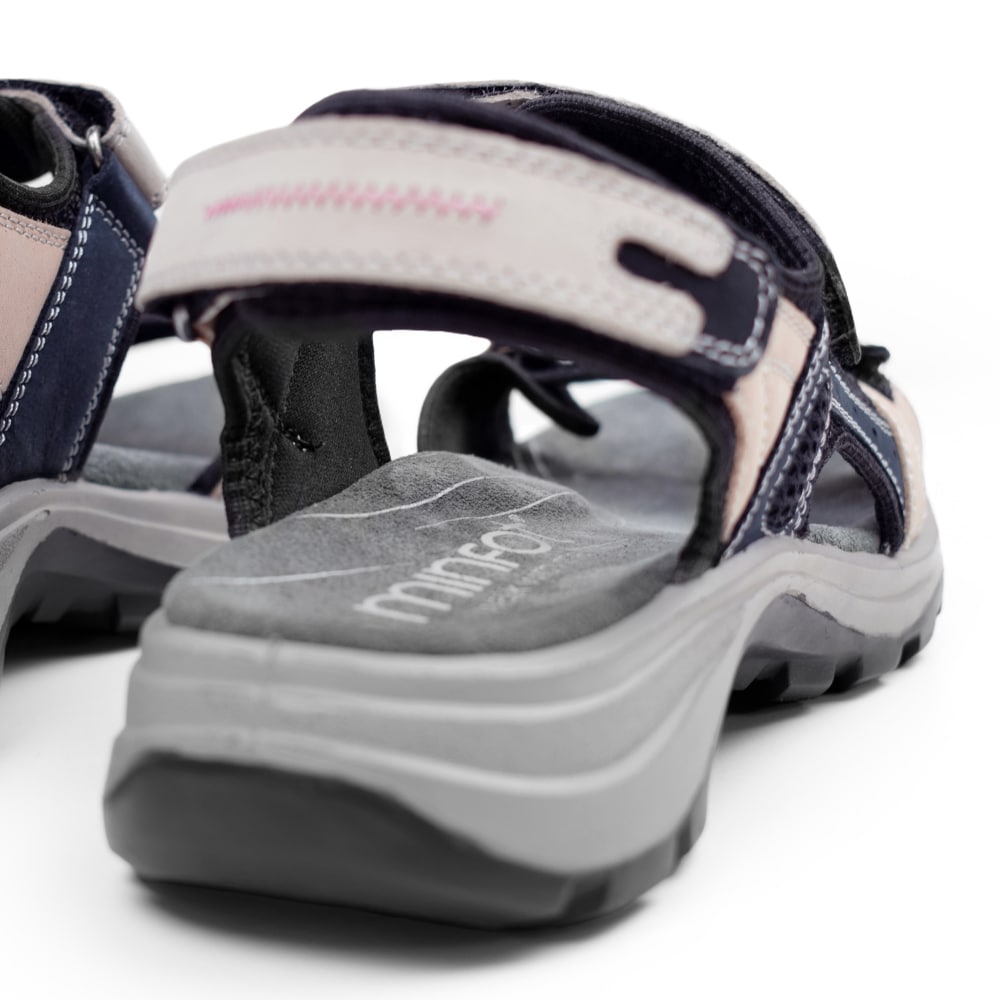 Minfot Sandaler Sandhamn Dame Nubuck Navy Pink