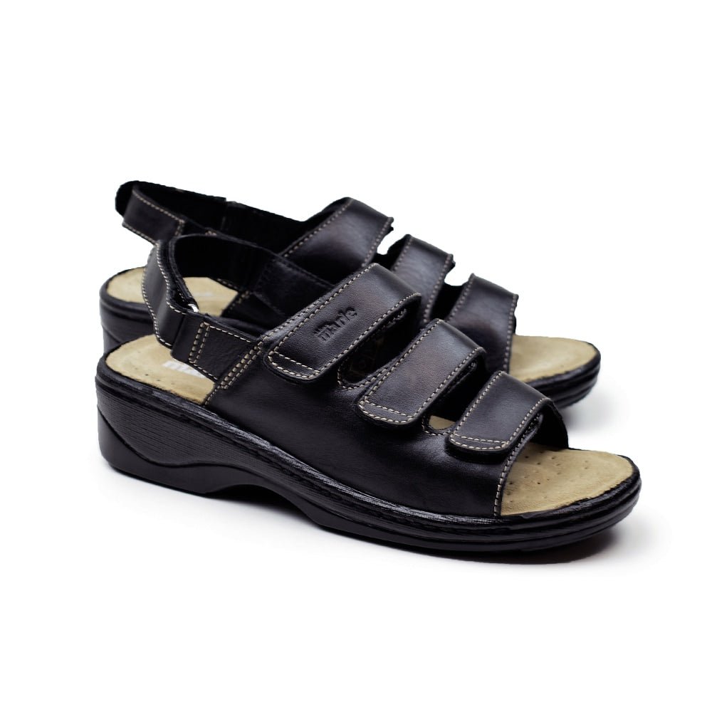 Tellus Sköna Marie Damesandaler Lola Svart