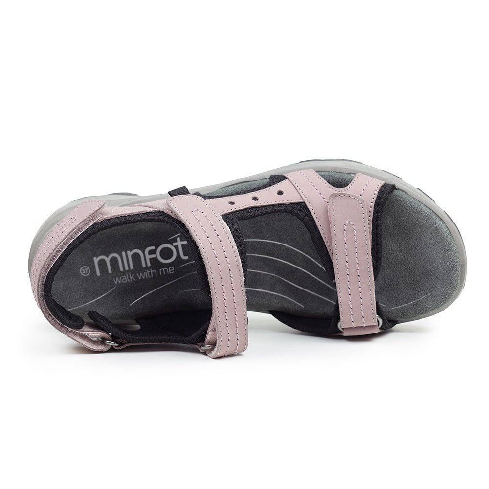 Minfot Sandaler Sandhamn Dame Nubuck Pink