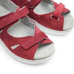 Minfot Sunny Sandaler Semsket Skinn Rød