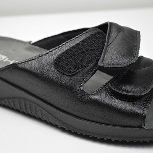 Rohde Sandaler Dame Skinn Svart